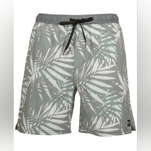 Salt Life Men’s Jungle Vibes Palm Print Volley Shorts Size XL